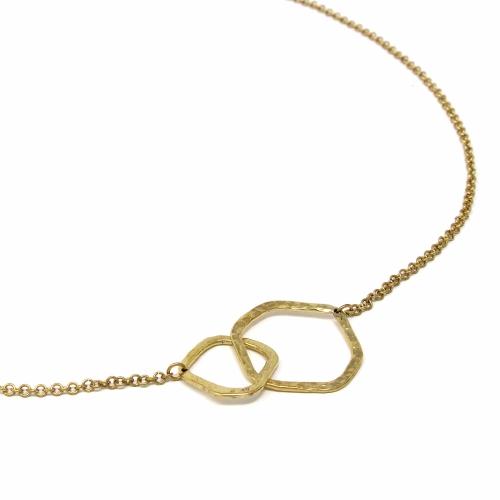 Necklace: Brass Infinity Loop - World Community Exchange