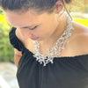 Chunky Stone Necklace - Silver