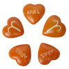 Zodiac Soapstone Hearts, Pack of 5: ARIES