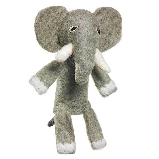 Woolie Finger Puppet - Elephant - Wild Woolies (T)