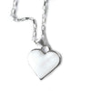 Corazon Blanco White Heart Pendant with Chain - World Community Exchange