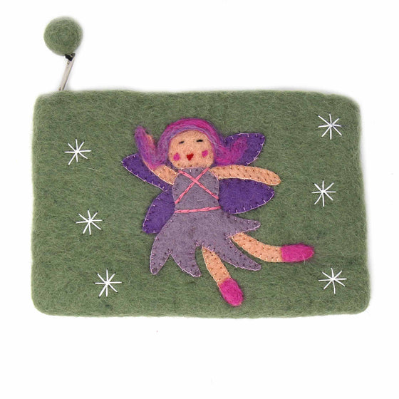 Hand Crafted Felt Starry Fairy Pouch - World Community Exchange