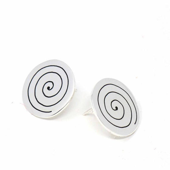 Stud Earrings, Spirals - World Community Exchange
