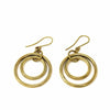 Earrings: Brass Nested Circles - World Community Exchange