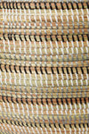 Black, Silver & White Striped Knitting Basket Default Title