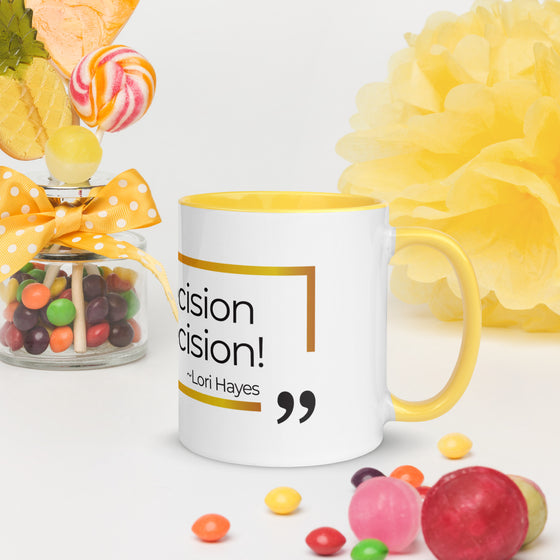 No Decision - Mug with Color Inside